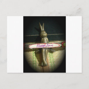 Carte Postale Toujours Aimer Inspirational Rabbit Art Design d'i