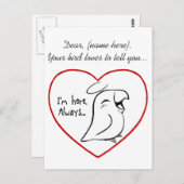 Carte Postale Toujours dans mon coeur (Devant / Derrière)