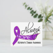Carte Postale Toujours espérer la maladie d'Alzheimer (Debout devant)