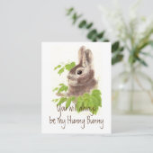 Carte Postale Toujours être mon lapin lapin Hunny, Verre (Debout devant)