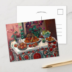 Carte Postale Toujours la vie avec Cyclamens Henri Manguin