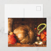 Carte Postale Toujours la vie avec les Citrouilles (Devant / Derrière)