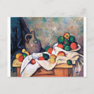 Carte Postale Toujours la vie avec les fruits, Paul Cezanne