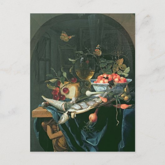 Carte Postale Toujours la vie avec Poisson Plateau (Devant)