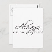 Carte Postale Toujours m'embrasser (Devant / Derrière)