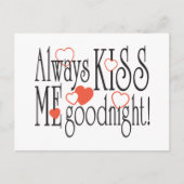 Carte Postale Toujours M'Embrasser Bonne nuit (Devant)
