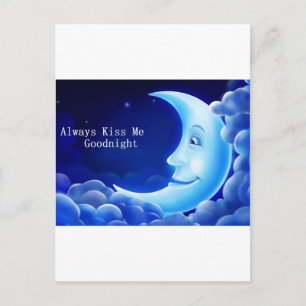 Carte Postale toujours m'embrasser bonne nuit