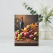 Carte Postale Toujours Vie, Feuilles D'Automne, (Debout devant)