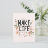 Carte Postale Toujours voir le bon côté (Debout devant)