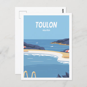 Carte Postale Toulon Mourillon Illustration d'un lieu de voyage 