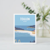 Carte Postale Toulon Mourillon Illustration d'un lieu de voyage  (Debout devant)