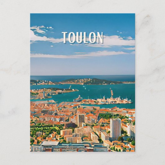 Carte Postale Toulon Photo Vintage (Devant)