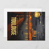 Carte Postale Toulouse de nuit (Devant / Derrière)