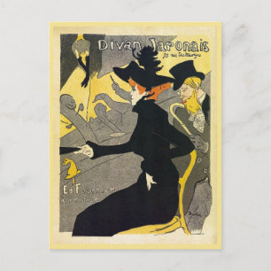 Carte Postale Toulouse Lautrec : Divan Japonais (music hall)