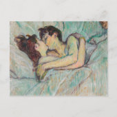 Carte Postale Toulouse-Lautrec - En Lit, Baiser (Devant)