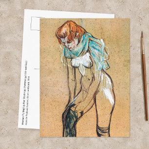 Carte Postale Toulouse-Lautrec - Femme qui tire son bas
