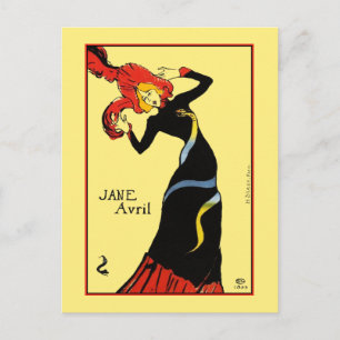 Carte postale : Toulouse Lautrec - Jane Avril