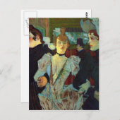 Carte Postale Toulouse-Lautrec - La Goulue entrant dans la R (Devant / Derrière)
