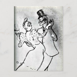 Carte Postale Toulouse-Lautrec : La Goulue et Valentin, Valse
