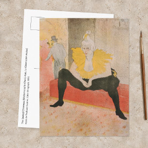 Carte Postale Toulouse-Lautrec - Mademoiselle Cha-u-kao assise
