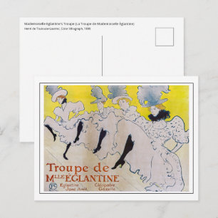 Carte Postale Toulouse-Lautrec - Troupe de Mlle Eglantine