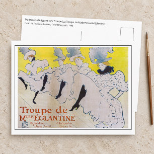 Carte Postale Toulouse-Lautrec - Troupe de Mlle Eglantine