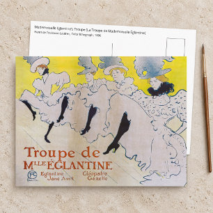 Carte Postale Toulouse-Lautrec - Troupe de Mlle Eglantine