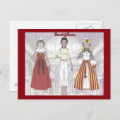 Carte postale Toumid of Tunisia Paper Doll (Devant / Derrière)