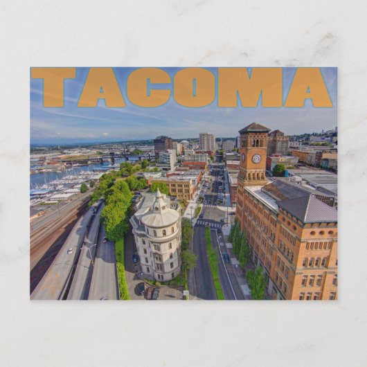 Carte postale Tour à horloge et un Pacifique (Devant)