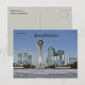 Carte Postale Tour Baiterek Astana Kazakhstan (Devant / Derrière)