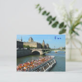 Carte Postale Tour Bateau sur la Seine à Paris (Debout devant)
