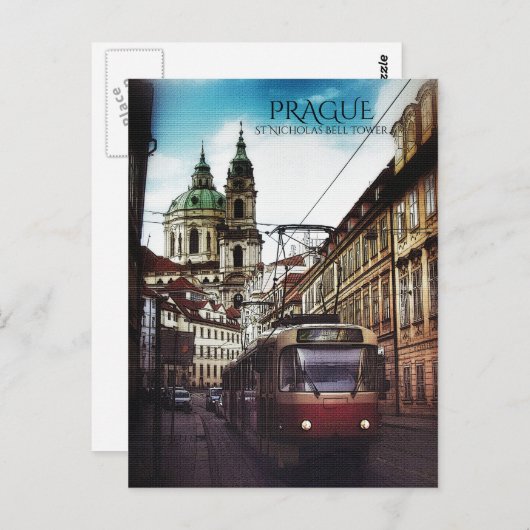 Carte Postale Tour Bell, Prague (Devant / Derrière)