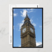 Carte Postale tour Big Ben frontière (Devant / Derrière)