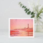 Carte Postale Tour Blackpool. (Debout devant)