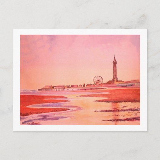 Carte Postale Tour Blackpool. (Devant)