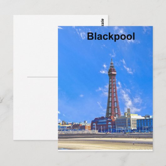 Carte Postale Tour Blackpool (Devant / Derrière)
