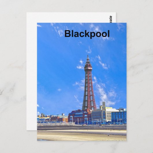 Carte Postale Tour Blackpool (Devant / Derrière)