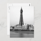 Carte Postale Tour Blackpool B/W (Devant / Derrière)