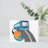 Carte Postale tour bus bus transport transport monde (Debout devant)