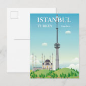 Carte Postale Tour Camlica | Istanbul, Turquie (Devant / Derrière)