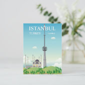 Carte Postale Tour Camlica | Istanbul, Turquie (Debout devant)
