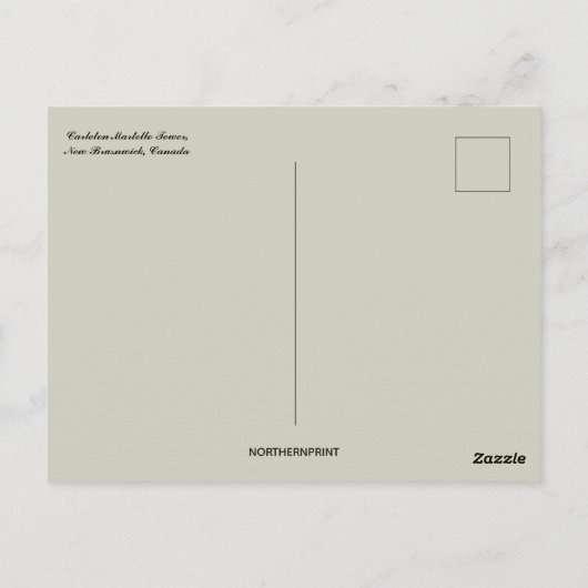 Carte Postale Tour Carleton Martello Nouveau-Brunswick Canada (Dos)