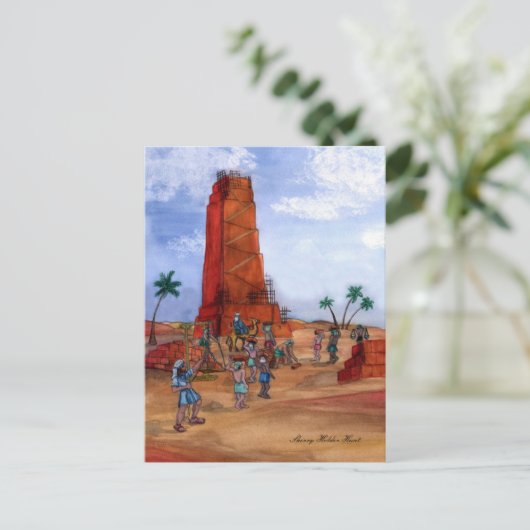 Carte postale Tour de Babel (Debout devant)