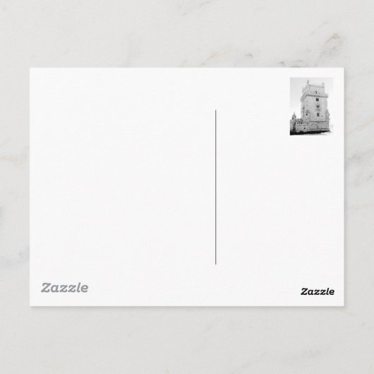 Carte Postale Tour de Belém (Dos)