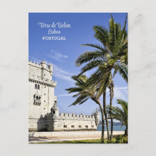 Carte Postale Tour de Belém, Lisbonne, Portugal (Devant)