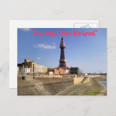 Carte Postale Tour de Blackpool (Devant / Derrière)
