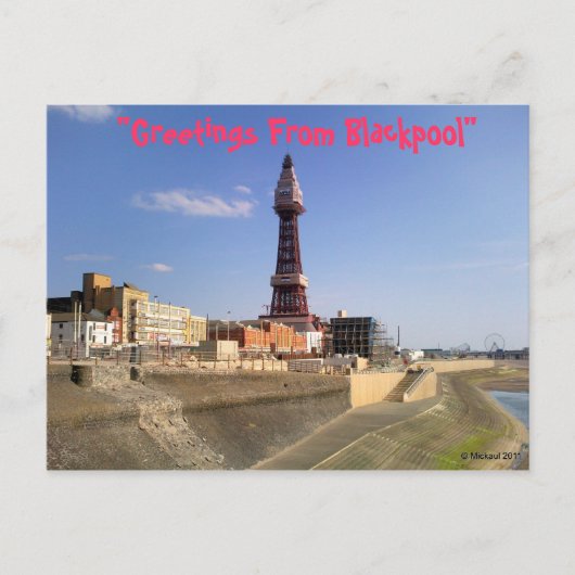 Carte Postale Tour de Blackpool (Devant)