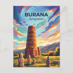 Carte Postale Tour de Burana Kirghizistan