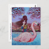 Carte Postale Tour de Flamant rose (Devant / Derrière)