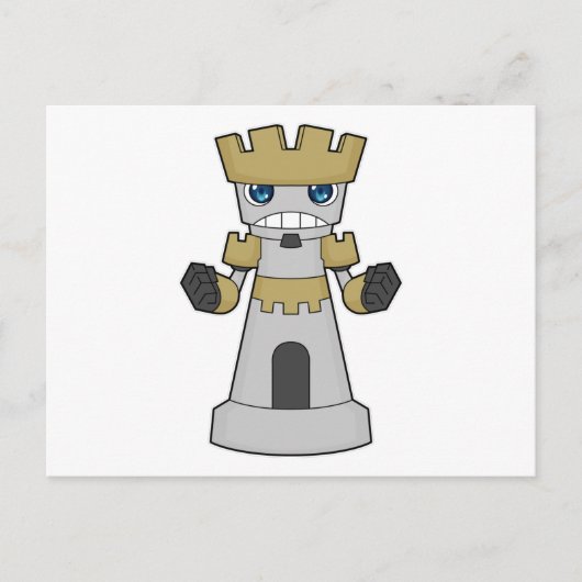 Carte Postale Tour de jeu d'échecs (Devant)